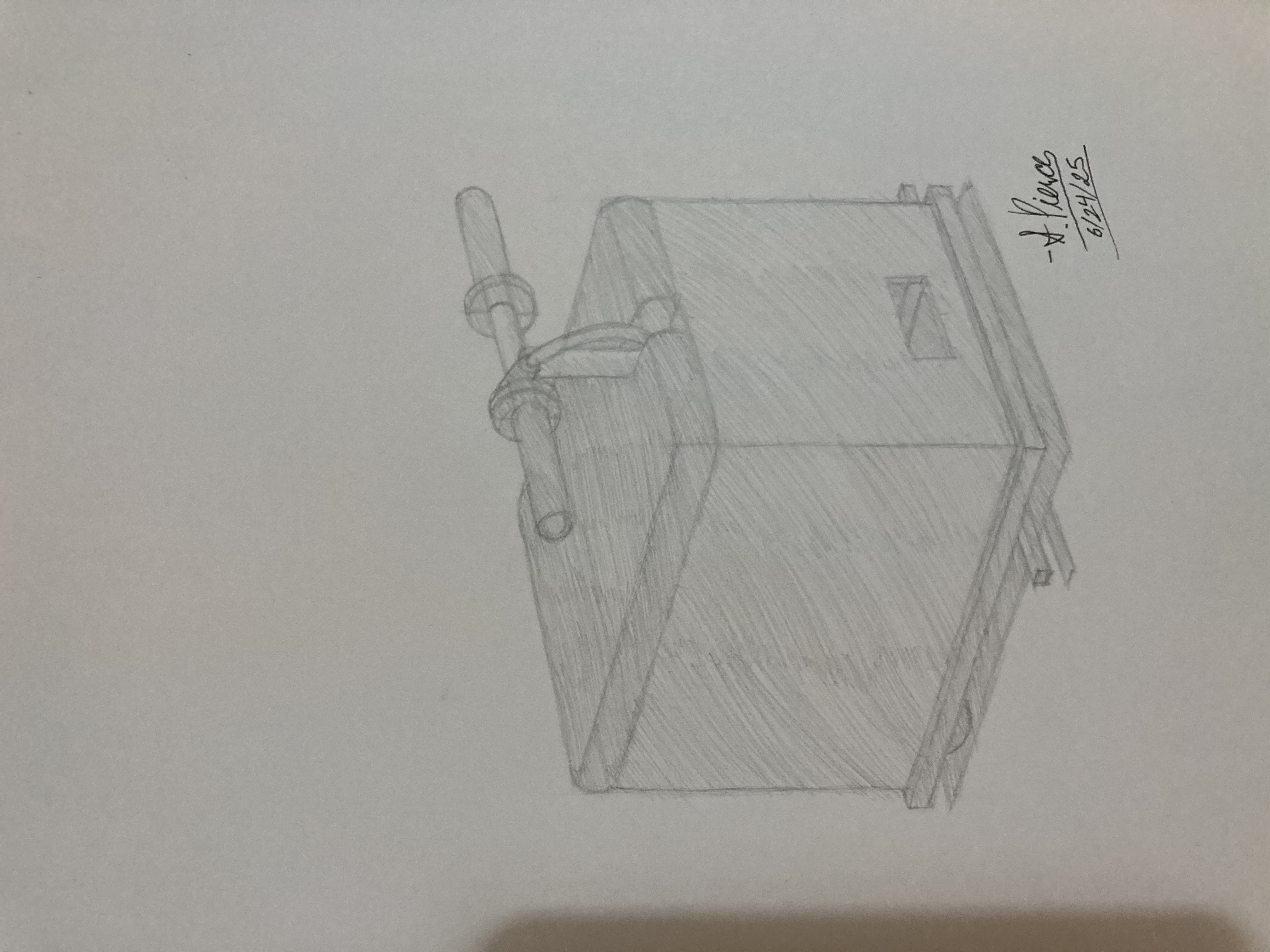 Beer Crate Motorcycle (Practice Sketch)